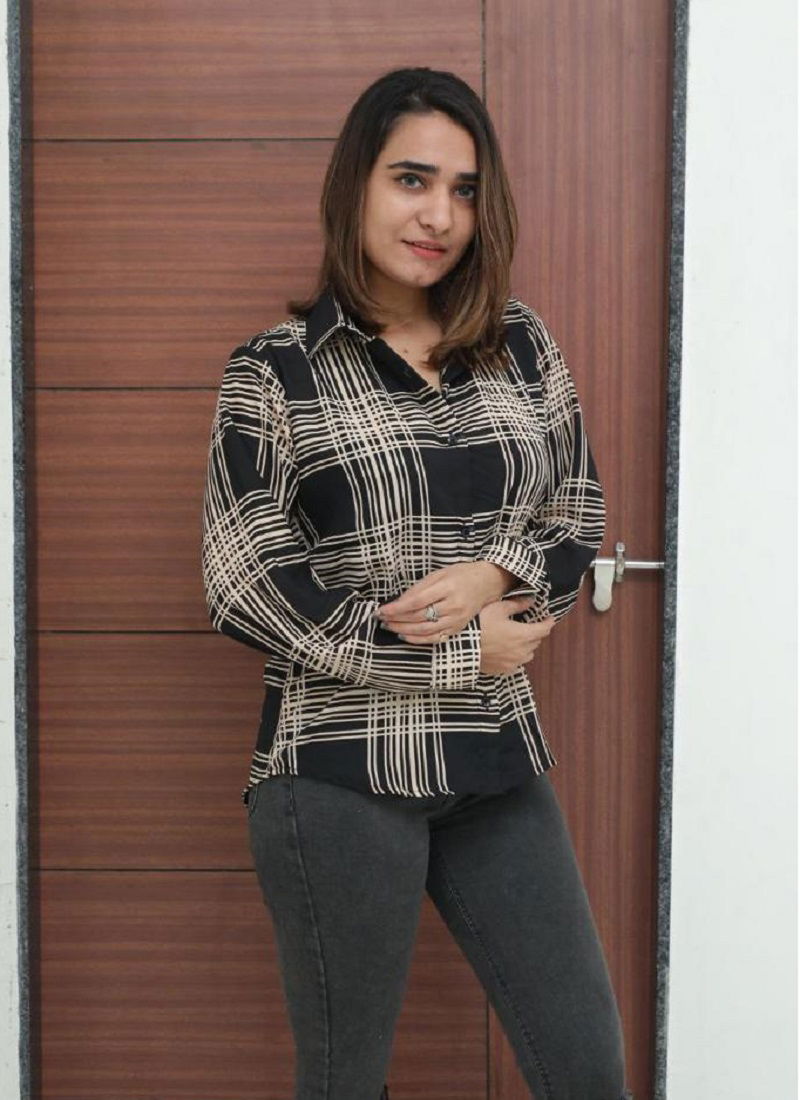 Western Wear checks Printed Ladies Shirt's  Catalog